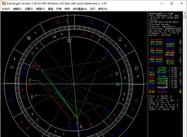 astrolog32(星盘软件) v1.37