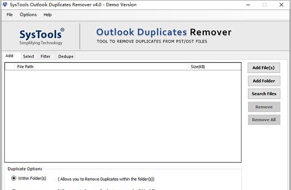 SysTools Outlook Duplicates Remover(邮箱处理工具) v4.5