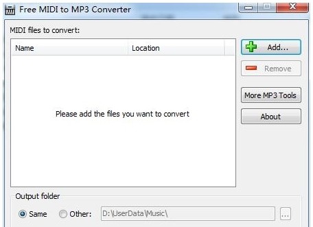 Free MIDI to MP3 Converter(音频格式转换工具) v1.6