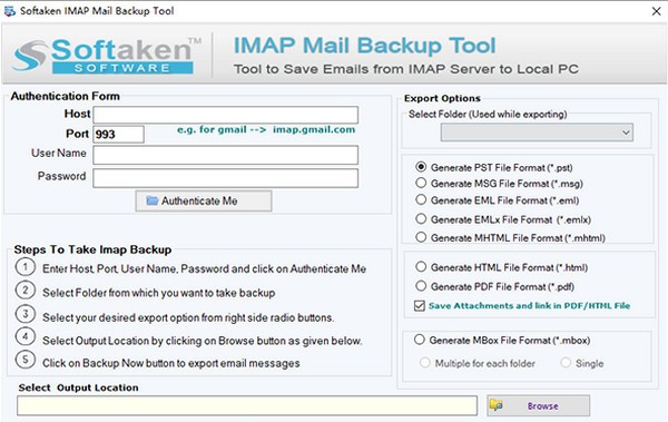 Softaken IMAP Mail Backup Tool(邮件备份工具) v1.5