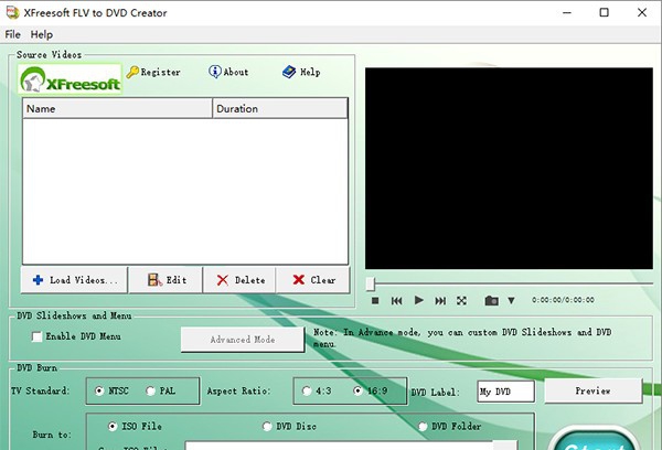 XFreesoft FLV to DVD Creator(光盘刻录工具) v2.3.0.67