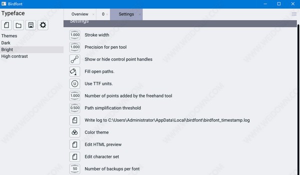 Birdfont(字体编辑器) v4.20.6