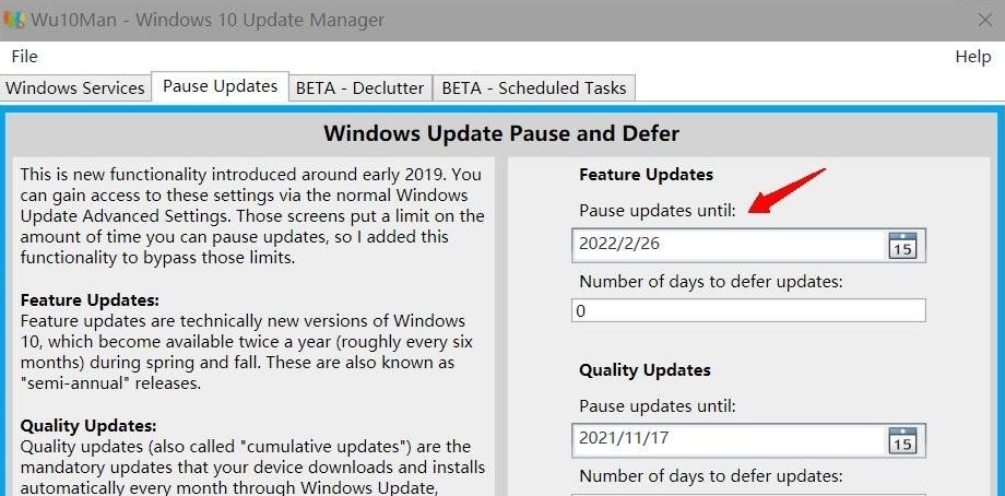 Wu10Man-Windows10 Update Manager v4.8