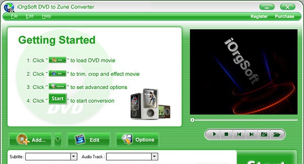 iOrgSoft DVD to Zune Converter(视频转换软件) v3.3.12