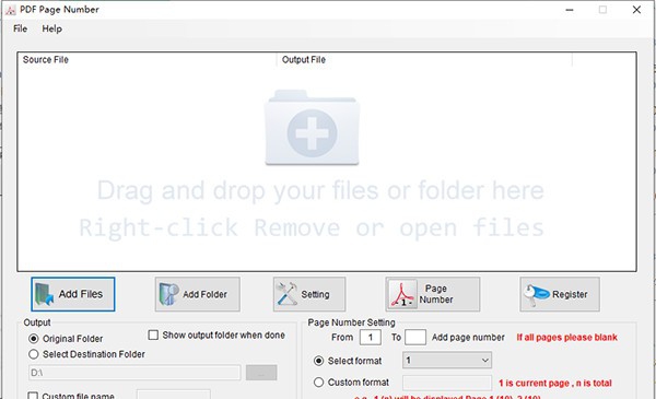PDFdu Page Number(PDF文件处理软件) v1.7