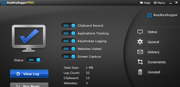 AnyKeylogger键盘记录器 v3.7