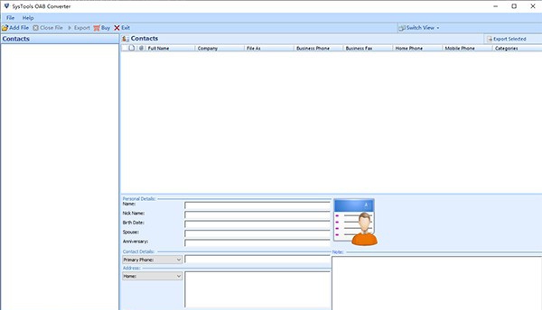 SysTools OAB Converter(文件格式转换工具) v3.4