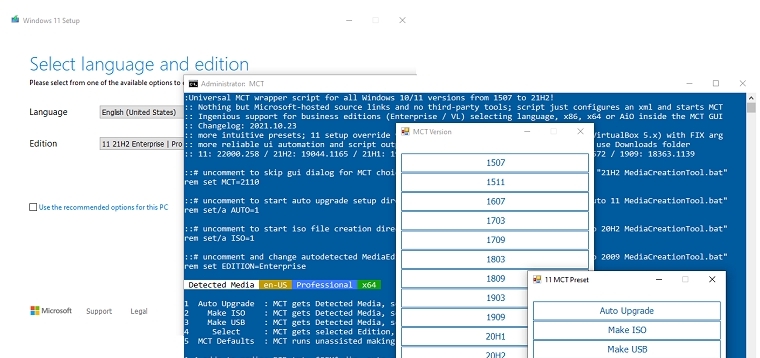 MediaCreationTool.bat(win11升级限制绕开) v1.33