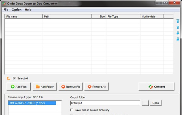 Okdo Docx Docm to Doc Converter(word文档转换工具) v5.11