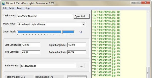 Microsoft Virtualearth Hybrid Downloader(地图下载工具) v8.207