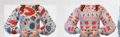 模拟人生4可爱狐狸女性毛衣MOD v1.6