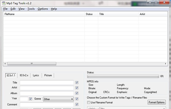 Mp3 Tag Tools(音频文件信息编辑工具) v1.2.016