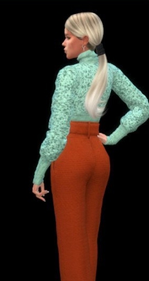 模拟人生4女性时尚高腰裤MOD v1.5