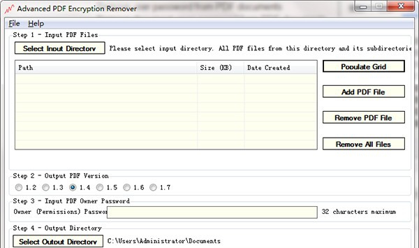 Advanced PDF Encryption Remover(PDF文档密码删除工具) v1.12