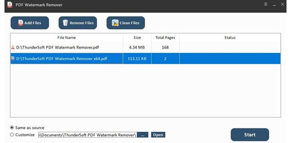 ThunderSoft PDF Watermark Remover(PDF水印处理软件) v3.5.12