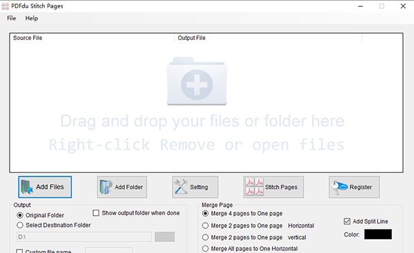 PDFdu Stitch Pages(PDF文件页面拼接工具) v1.11