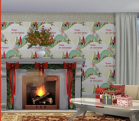 模拟人生4圣诞风格多款壁纸MOD v1.48