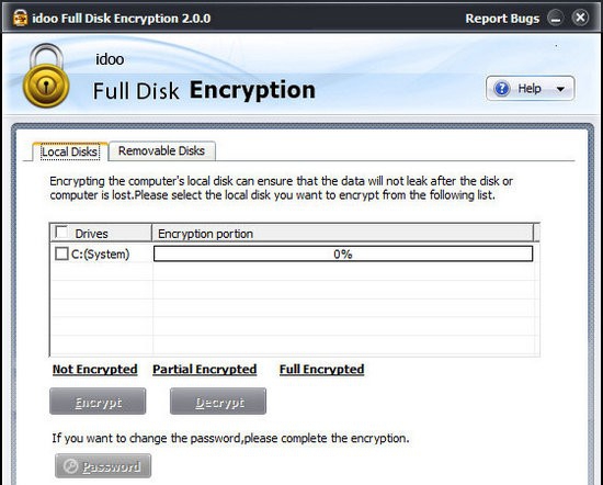 idoo Full Disk Encryption(硬盘加密软件) v2.0.5