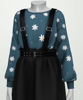 模拟人生4皮革肩带裙式连衣裙MOD v1.4