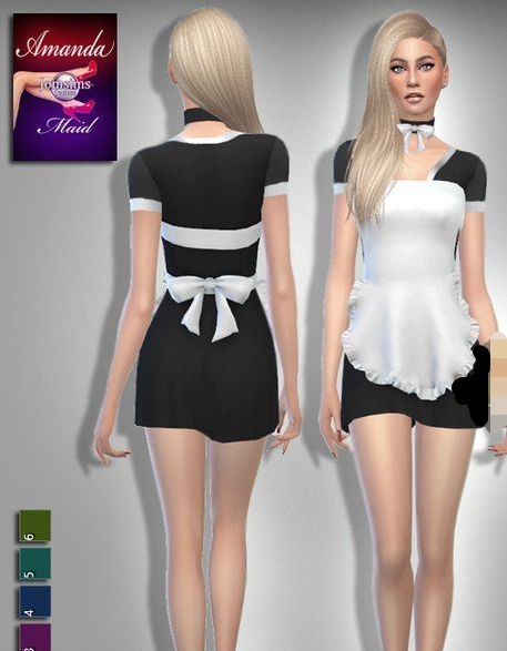 模拟人生4黑白的性感女仆装MOD v1.5