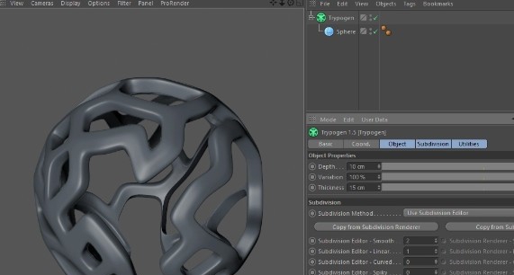 trypogen(C4D多边形镂空插件) v1.10