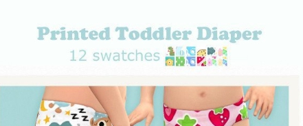 模拟人生4印花幼儿尿布MOD v3.90