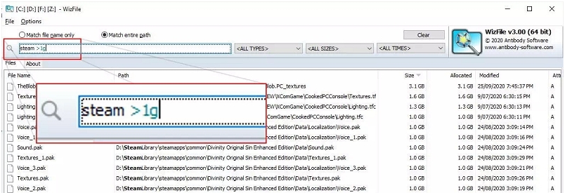 WizFile文件索检工具 v3.12