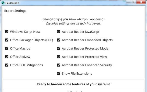 Hardentools(系统辅助工具) v2.6