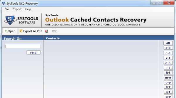 SysTools Outlook Cached Contacts Recovery(邮箱处理工具) v1.5