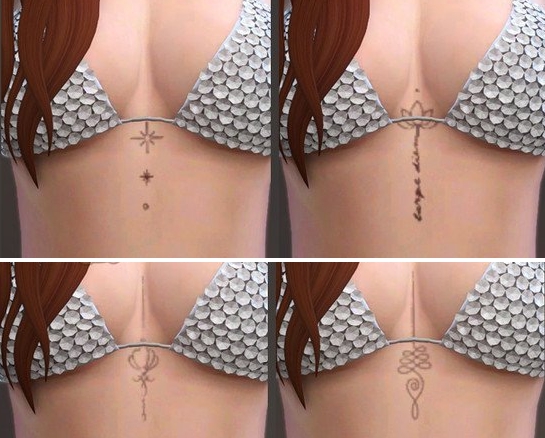 模拟人生4美丽胸间纹身MOD v1.5