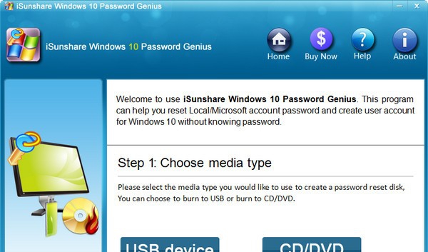 iSunshare Windows 10 Password Genius(密码恢复工具) v6.1.10