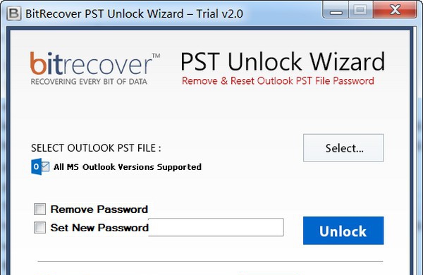 BitRecover PST Unlock Wizard(PST文件密码解锁工具) v2.6