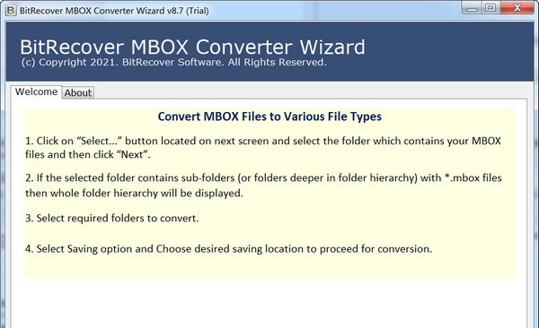 BitRecover MBOX Converter Wizard(MBOX邮件转换工具) v8.7.5