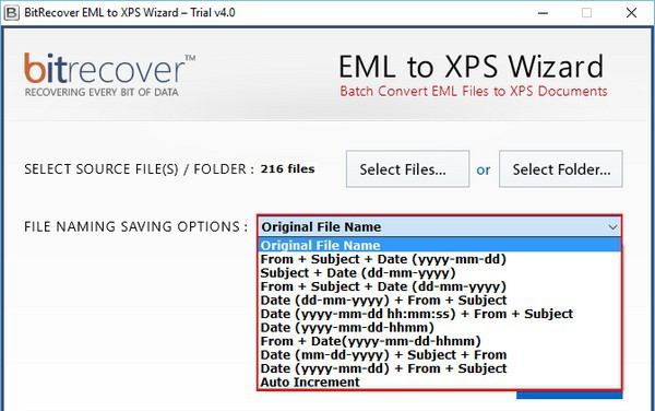 BitRecover EML to XPS Wizard(EML到XPS转换器) v4.0.3