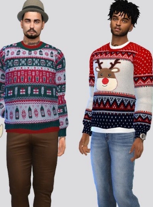 模拟人生4男士的圣诞毛衣MOD v2.22