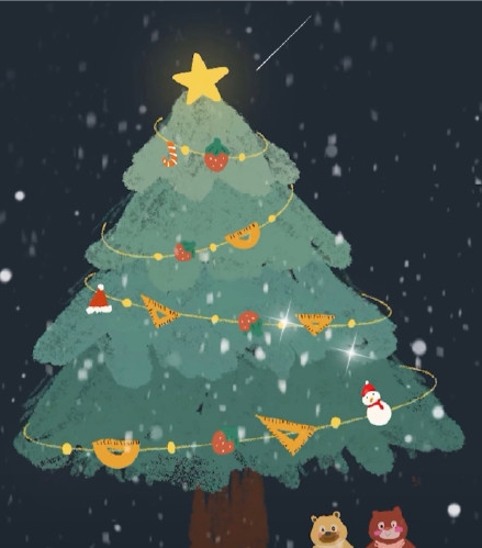 备忘录手绘圣诞树图片素材 v1.12