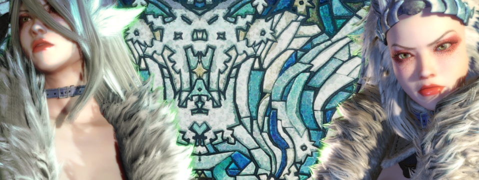 怪物猎人世界冰原性感清凉霜牙套服装MOD v2.87