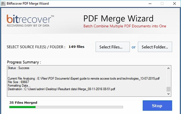 BitRecover PDF Merge Wizard(PDF合并工具) v3.2.5