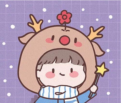 圣诞节情侣头像图片素材 v1.7