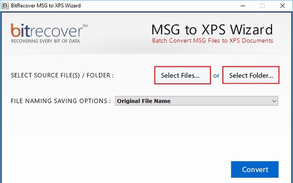 BitRecover MSG to XPS Wizard(MSG到XPS迁移工具) v4.7