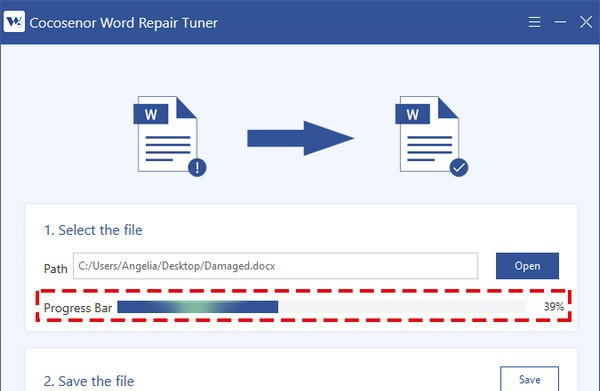 Cocosenor Word Repair Tuner(Docx文件修复工具) v3.0.0.6