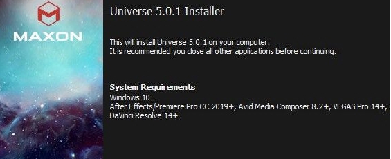 Universe5(AE/PR视频转场插件) v1.83