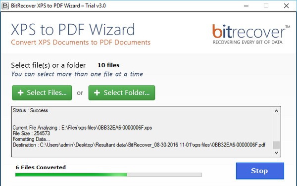 BitRecover XPS to PDF Wizard(XPS转PDF转换工具) v3.1.7