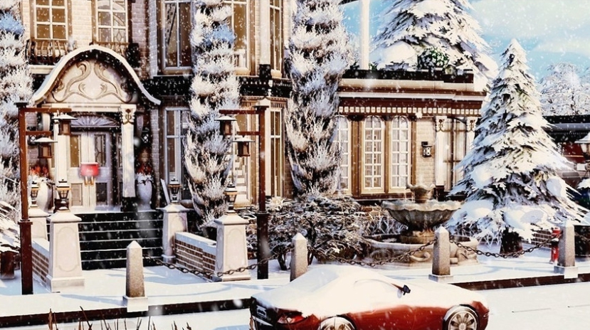 模拟人生4冬季圣诞节主题别墅MOD v3.10