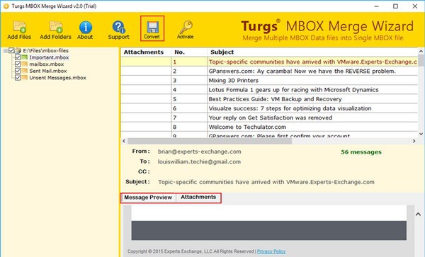 Turgs MBOX Merge Wizard(MBOX合并工具) v2.0.5