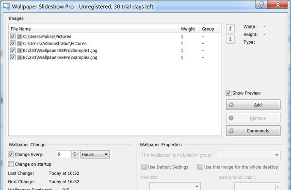 Wallpaper Slideshow Pro(壁纸更换工具) v4.2.15