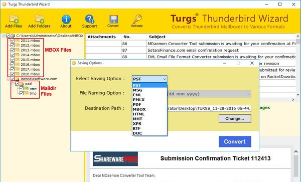 Turgs Thunderbird Wizard(Thunderbird转换工具) v4.0.5