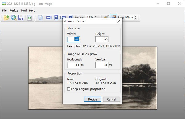 IntuImage(图片大小调整软件) v0.8
