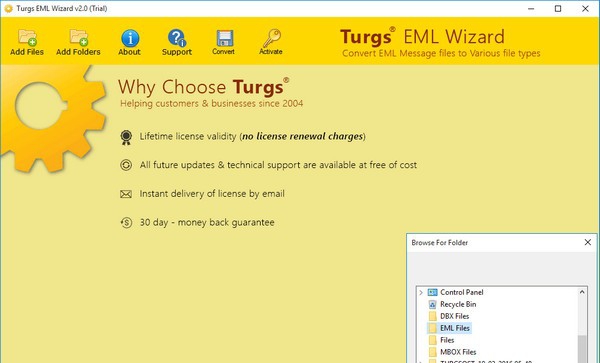 Turgs EML Wizard(EML文件转换工具) v2.0.5