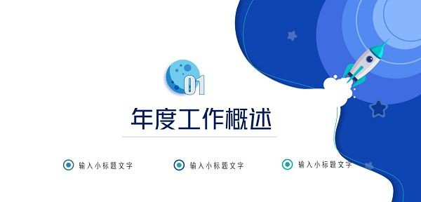 2022虎年终总结新年计划PPT模版 v2.96